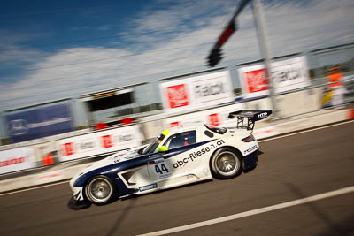 44;19-August-2011;44;Automotodróm;Brice-Bosi;Dominik-Baumann;Dunajska-Streda;Dunajská-Streda;FIA-GT3-European-Championship;HEICO-Motorsport;Mercedes‒Benz-SLS-AMG-GT3;Orechova-Poton;Orechová-Potôň;Slovak-Republic;Slovakia;Slovakia-Ring;Slovensko;auto;clouds;motorsport;pitlane;racing;sky;wide-angle