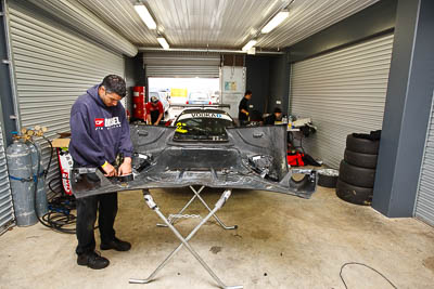 97;26-November-2011;Angelo-Lazaris;Australia;Barton-Mawer;Island-Magic;Lotus-Exige-GT3;Melbourne;PIARC;Phillip-Island;Production-Sports-Cars;VIC;Victoria;atmosphere;auto;motorsport;pitlane;racing;wide-angle