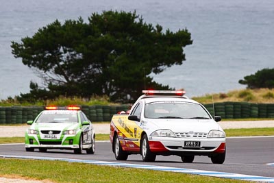 27-November-2011;Australia;Ford-Falcon-AU;Island-Magic;Melbourne;PIARC;Phillip-Island;VIC;Victoria;auto;fire-marshal;motorsport;official;racing;super-telephoto