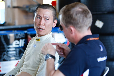 24-February-2012;Australia;Bathurst;Bathurst-12-Hour;Frank-Yu;Mt-Panorama;NSW;New-South-Wales;United-Autosports;atmosphere;auto;endurance;motorsport;paddock;pitlane;portrait;racing;telephoto