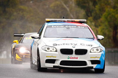 26-February-2012;Australia;BMW-M3;Bathurst;Bathurst-12-Hour;Mt-Panorama;NSW;New-South-Wales;Safety-Car;auto;endurance;motorsport;racing;rain;super-telephoto;wet