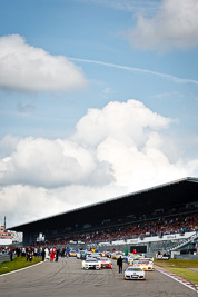 19-May-2012;24-Hour;Deutschland;Germany;Green-Hell;Grüne-Hölle;Nuerburg;Nuerburgring;Nurburg;Nurburgring;Nürburg;Nürburgring;Rhineland‒Palatinate;atmosphere;auto;circuit;clouds;endurance;grandstand;grid;landscape;motorsport;racing;scenery;sky;start;telephoto;track