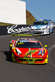 33;33;8-February-2013;Australia;Bathurst;Bathurst-12-Hour;Clearwater-Racing;Craig-Baird;Ferrari-458-Italia-GT3;Grand-Tourer;Matt-Griffin;Mok-Weng-Sun;Mt-Panorama;NSW;New-South-Wales;The-Dipper;auto;endurance;motorsport;racing;telephoto