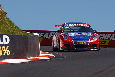 30;30;8-February-2013;Australia;Bathurst;Bathurst-12-Hour;Drew-Russell;Grand-Tourer;Hunter-Motorsports;Jonny-Reid;Mt-Panorama;NSW;New-South-Wales;Porsche-911-GT3-Cup-997;Steven-Johnson;The-Esses;auto;endurance;motorsport;racing;super-telephoto