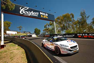 21;21;8-February-2013;Andrew-Jones;Australia;Bathurst;Bathurst-12-Hour;Bruce-Jouanny;David-Wall;Grand-Tourer;Mt-Panorama;NSW;New-South-Wales;Peugeot-RCZ-Cup;Team-Peugeot-RCZ;The-Dipper;auto;endurance;motorsport;racing;sky;wide-angle