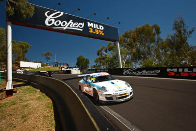 8;8;8-February-2013;Australia;Bathurst;Bathurst-12-Hour;Grand-Tourer;Kurt-Dujardyn;Level-Racing;Mt-Panorama;NSW;New-South-Wales;Olivier-Muytjens;Philippe-Broodcooren;Philippe-Richard;Porsche-911-GT3-Cup-997;The-Dipper;auto;endurance;motorsport;racing;sky;wide-angle