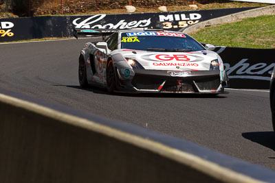 48;48;8-February-2013;Australia;Bathurst;Bathurst-12-Hour;GB-Galvanizing;Grand-Tourer;Justin-McMillan;Lamborghini-Gallardo-LP‒560;Mt-Panorama;NSW;New-South-Wales;Ross-Lilley;Steven-Richards;The-Dipper;auto;endurance;motorsport;racing;telephoto