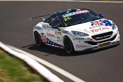 21;21;8-February-2013;Andrew-Jones;Australia;Bathurst;Bathurst-12-Hour;Bruce-Jouanny;David-Wall;Grand-Tourer;Mt-Panorama;NSW;New-South-Wales;Peugeot-RCZ-Cup;Team-Peugeot-RCZ;The-Esses;auto;endurance;motorsport;racing;telephoto