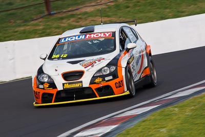 56;56;9-February-2013;Australia;Bathurst;Bathurst-12-Hour;Grand-Tourer;Kerry-Wade;Mark-Pilatti;Motorsport-Services;Mt-Panorama;NSW;New-South-Wales;Seat-Leon-Supercopa;Simon-Piauaninj;The-Esses;auto;endurance;motorsport;racing;super-telephoto