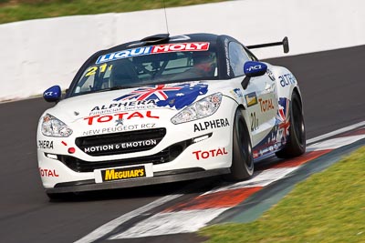 21;21;9-February-2013;Andrew-Jones;Australia;Bathurst;Bathurst-12-Hour;Bruce-Jouanny;David-Wall;Grand-Tourer;Mt-Panorama;NSW;New-South-Wales;Peugeot-RCZ-Cup;Team-Peugeot-RCZ;The-Esses;auto;endurance;motorsport;racing;super-telephoto