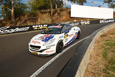 21;21;9-February-2013;Andrew-Jones;Australia;Bathurst;Bathurst-12-Hour;Bruce-Jouanny;David-Wall;Grand-Tourer;Mt-Panorama;NSW;New-South-Wales;Peugeot-RCZ-Cup;Team-Peugeot-RCZ;The-Dipper;auto;endurance;motorsport;racing;wide-angle