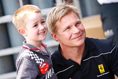 9-February-2013;Australia;Bathurst;Bathurst-12-Hour;Grand-Tourer;Maranello-Motorsport;Mika-Salo;Mt-Panorama;NSW;New-South-Wales;atmosphere;auto;child;endurance;kid;motorsport;paddock;pitlane;portrait;racing;telephoto