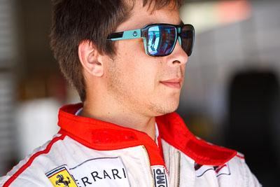 9-February-2013;Australia;Bathurst;Bathurst-12-Hour;Clearwater-Racing;Grand-Tourer;Mt-Panorama;NSW;New-South-Wales;atmosphere;auto;endurance;mechanic;motorsport;paddock;pitlane;portrait;racing;sunglasses;telephoto