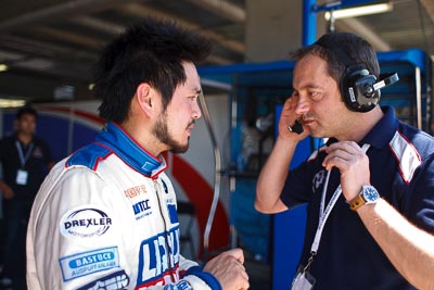 28mm;9-February-2013;Australia;Bathurst;Bathurst-12-Hour;Charles-Ng;Grand-Tourer;LIQUI-MOLY-Team-Engstler;Mt-Panorama;NSW;New-South-Wales;atmosphere;auto;endurance;motorsport;paddock;pitlane;portrait;racing