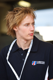 9-February-2013;Australia;Bathurst;Bathurst-12-Hour;Brendon-Hartley;Grand-Tourer;Mt-Panorama;NSW;New-South-Wales;United-Autosports;atmosphere;auto;endurance;motorsport;paddock;pitlane;portrait;racing;telephoto