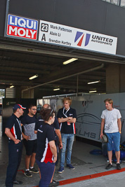 28mm;9-February-2013;Australia;Bathurst;Bathurst-12-Hour;Brendon-Hartley;Grand-Tourer;Mt-Panorama;NSW;New-South-Wales;United-Autosports;atmosphere;auto;endurance;motorsport;pitlane;racing