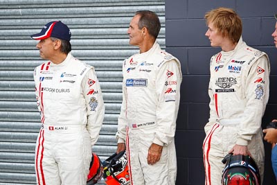 9-February-2013;Alain-Li;Australia;Bathurst;Bathurst-12-Hour;Brendon-Hartley;Grand-Tourer;Mark-Patterson;Mt-Panorama;NSW;New-South-Wales;United-Autosports;atmosphere;auto;endurance;motorsport;paddock;pitlane;portrait;racing;telephoto