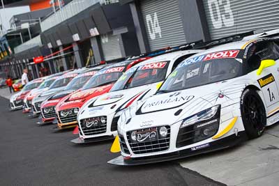 1;1;9-February-2013;Audi-R8-LMS-Ultra;Australia;Bathurst;Bathurst-12-Hour;Grand-Tourer;Mt-Panorama;NSW;New-South-Wales;Phoenix-Racing;atmosphere;auto;endurance;motorsport;paddock;pitlane;racing;telephoto