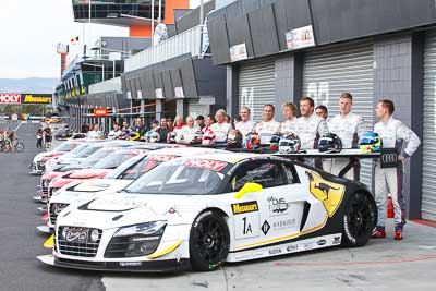 1;1;9-February-2013;Audi-R8-LMS-Ultra;Australia;Bathurst;Bathurst-12-Hour;Grand-Tourer;Mt-Panorama;NSW;New-South-Wales;Phoenix-Racing;atmosphere;auto;endurance;motorsport;paddock;pitlane;racing;telephoto