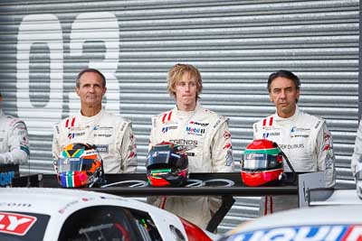 9-February-2013;Alain-Li;Australia;Bathurst;Bathurst-12-Hour;Brendon-Hartley;Grand-Tourer;Mark-Patterson;Mt-Panorama;NSW;New-South-Wales;United-Autosports;atmosphere;auto;endurance;motorsport;paddock;pitlane;portrait;racing;telephoto