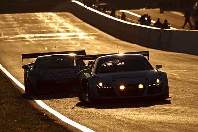 1;1;10-February-2013;Andreas-Simonsen;Audi-R8-LMS-Ultra;Australia;Bathurst;Bathurst-12-Hour;Grand-Tourer;Harold-Primat;Johan-Kristoffersson;Mt-Panorama;NSW;New-South-Wales;Phoenix-Racing;auto;backlight;endurance;morning;motorsport;racing;sunrise;super-telephoto