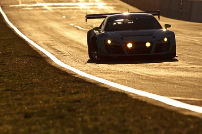 1;1;10-February-2013;Andreas-Simonsen;Audi-R8-LMS-Ultra;Australia;Bathurst;Bathurst-12-Hour;Grand-Tourer;Harold-Primat;Johan-Kristoffersson;Mt-Panorama;NSW;New-South-Wales;Phoenix-Racing;auto;backlight;endurance;morning;motorsport;racing;sunrise;super-telephoto