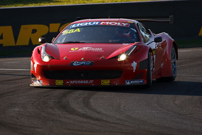 58;10-February-2013;58;AF-Corse;Australia;Bathurst;Bathurst-12-Hour;Ferrari-458-Italia-GT3;Grand-Tourer;Marco-Cioci;Michele-Rugolo;Mt-Panorama;Murrays-Corner;NSW;New-South-Wales;Steve-Wyatt;auto;endurance;motorsport;racing;super-telephoto