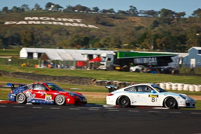 30;10-February-2013;30;Australia;Bathurst;Bathurst-12-Hour;Drew-Russell;Grand-Tourer;Hunter-Motorsports;Jonny-Reid;Mt-Panorama;Murrays-Corner;NSW;New-South-Wales;Porsche-911-GT3-Cup-997;Steven-Johnson;auto;endurance;motorsport;racing;telephoto