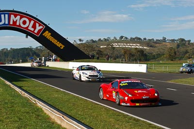 58;10-February-2013;58;AF-Corse;Australia;Bathurst;Bathurst-12-Hour;Ferrari-458-Italia-GT3;Grand-Tourer;Marco-Cioci;Michele-Rugolo;Mt-Panorama;NSW;New-South-Wales;Steve-Wyatt;auto;endurance;motorsport;racing;telephoto