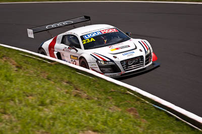 23;10-February-2013;23;Alain-Li;Audi-R8-LMS-Ultra;Australia;Bathurst;Bathurst-12-Hour;Brendon-Hartley;Grand-Tourer;Mark-Patterson;Mt-Panorama;NSW;New-South-Wales;The-Esses;United-Autosports;auto;endurance;motorsport;racing;telephoto