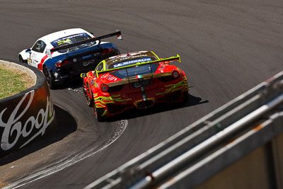 33;10-February-2013;33;Australia;Bathurst;Bathurst-12-Hour;Clearwater-Racing;Craig-Baird;Ferrari-458-Italia-GT3;Grand-Tourer;Matt-Griffin;Mok-Weng-Sun;Mt-Panorama;NSW;New-South-Wales;The-Dipper;auto;endurance;motorsport;racing;telephoto