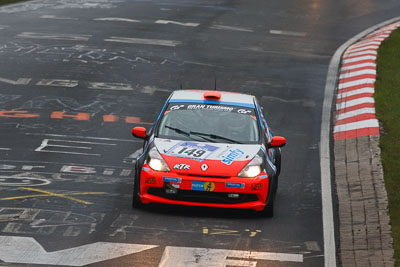 149;17-May-2013;24-Hour;Christian-Steffens;Deutschland;Germany;Herbert-von-Danwitz;Marcel-Schaaf;Michael-Schneider;Nordschleife;Nuerburg;Nuerburgring;Nurburg;Nurburgring;Nürburg;Nürburgring;Pflanzgarten;Renault-Clio;Rhineland‒Palatinate;auto;motorsport;raceunion-Teichmann-Racing;racing;super-telephoto;telephoto