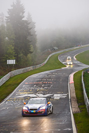 80;17-May-2013;24-Hour;80;Alexander-Köppen;Brice-Bosi;Deutschland;Germany;Hyundai-Genesis-Coupé;Hyundai-Motor-Deutschland;Jürgen-Schumann;Nordschleife;Nuerburg;Nuerburgring;Nurburg;Nurburgring;Nürburg;Nürburgring;Peter-Schumann;Pflanzgarten;Rhineland‒Palatinate;auto;fog;motorsport;racing;telephoto