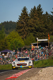 21;18-May-2013;21;24-Hour;Brünnchen;Christian-Hohenadel;Deutschland;Germany;Kenneth-Heyer;Marko-Hartung;Mercedes‒Benz-SLS-AMG-GT3;Nordschleife;Nuerburg;Nuerburgring;Nurburg;Nurburgring;Nürburg;Nürburgring;ROWE-Racing;Rhineland‒Palatinate;Roland-Rehfeld;auto;motorsport;racing;telephoto