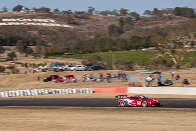 77;7-February-2014;77;AF-Corse;Australia;Bathurst;Bathurst-12-Hour;Ferrari-458-Italia-GT3;Marco-Cioci;Michele-Rugolo;NSW;New-South-Wales;Steve-Wyatt;auto;endurance;landscape;motorsport;racing;telephoto