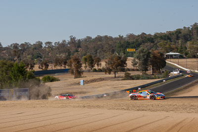 33;33;7-February-2014;Australia;Bathurst;Bathurst-12-Hour;Clearwater-Racing;Craig-Baird;Ferrari-458-Italia-GT3;Hiroshi-Hamaguchi;Matt-Griffin;Mok-Weng-Sun;NSW;New-South-Wales;auto;endurance;landscape;motorsport;racing;telephoto