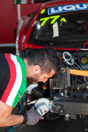 7-February-2014;AF-Corse;Australia;Bathurst;Bathurst-12-Hour;NSW;New-South-Wales;atmosphere;auto;endurance;mechanic;motorsport;paddock;racing;telephoto