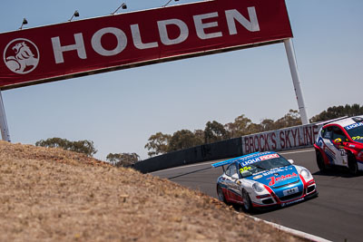 35;35;7-February-2014;Aaron-Zerefos;Andrew-Fisher;Australia;Bathurst;Bathurst-12-Hour;Indiran-Padayachee;NSW;New-South-Wales;Porsche-997-GT3-Cup;Ric-Shaw;SennheiserRentcorp-ForkliftsFiji-Water;auto;endurance;motorsport;racing;telephoto