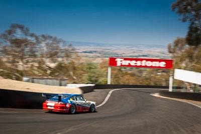 35;35;7-February-2014;Aaron-Zerefos;Andrew-Fisher;Australia;Bathurst;Bathurst-12-Hour;Indiran-Padayachee;NSW;New-South-Wales;Porsche-997-GT3-Cup;Ric-Shaw;SennheiserRentcorp-ForkliftsFiji-Water;The-Dipper;auto;endurance;motorsport;racing;wide-angle