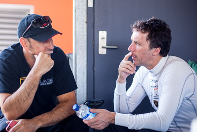 50mm;7-February-2014;Australia;Bathurst;Bathurst-12-Hour;JBS-Swift;NSW;New-South-Wales;Peter-Kox;Roger-Lago;atmosphere;auto;endurance;motorsport;paddock;portrait;racing