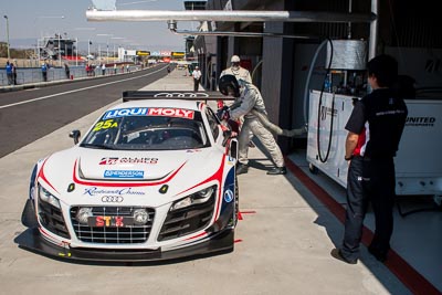 25;25;28mm;7-February-2014;Audi-R8-LMS-Ultra;Australia;Bathurst;Bathurst-12-Hour;Eric-Lux;Mark-Patterson;Markus-Winkelhock;NSW;New-South-Wales;United-Autosports;atmosphere;auto;endurance;motorsport;pitlane;racing