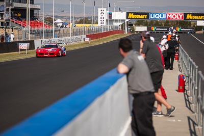 77;7-February-2014;77;AF-Corse;Australia;Bathurst;Bathurst-12-Hour;Ferrari-458-Italia-GT3;Marco-Cioci;Michele-Rugolo;NSW;New-South-Wales;Steve-Wyatt;auto;endurance;motorsport;racing;telephoto