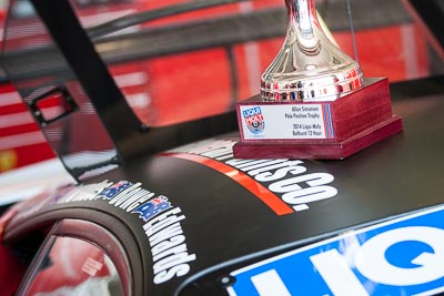 8-February-2014;Allan-Simonsen;Australia;Bathurst;Bathurst-12-Hour;Maranello-Motorsport;NSW;New-South-Wales;atmosphere;auto;award;endurance;motorsport;racing;telephoto;trophy