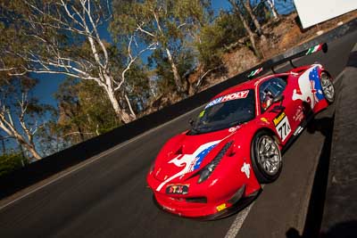 77;77;8-February-2014;AF-Corse;Australia;Bathurst;Bathurst-12-Hour;Ferrari-458-Italia-GT3;Marco-Cioci;Michele-Rugolo;NSW;New-South-Wales;Steve-Wyatt;auto;endurance;motorsport;racing;wide-angle