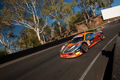 33;33;8-February-2014;Australia;Bathurst;Bathurst-12-Hour;Clearwater-Racing;Craig-Baird;Ferrari-458-Italia-GT3;Hiroshi-Hamaguchi;Matt-Griffin;Mok-Weng-Sun;NSW;New-South-Wales;auto;endurance;motorsport;racing;wide-angle