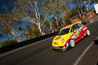 59;8-February-2014;Australia;Bathurst;Bathurst-12-Hour;Fiat-Abarth-500;Fiat-Abarth-Motorsport;Luke-Ellery;Matt-Campbell;Matt-Cherry;NSW;New-South-Wales;auto;endurance;motorsport;racing;wide-angle