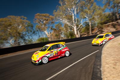 95;8-February-2014;Australia;Bathurst;Bathurst-12-Hour;Clyde-Campbell;Fiat-Abarth-500;Fiat-Abarth-Motorsport;Joshua-Dowling;NSW;New-South-Wales;Paul-Stokell;Toby-Hagon;auto;endurance;motorsport;racing;wide-angle