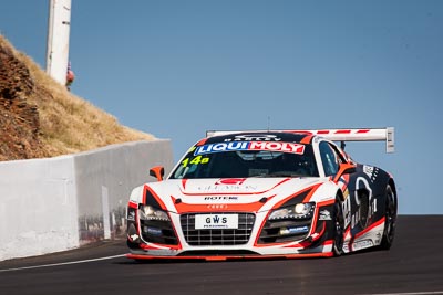 14;14;8-February-2014;Audi-R8-LMS;Australia;Bathurst;Bathurst-12-Hour;Kevin-Gleason;NSW;New-South-Wales;Oliver-Gavin;Richard-Meins;Rob-Huff;Rotek-Racing;auto;endurance;motorsport;racing;sky;super-telephoto