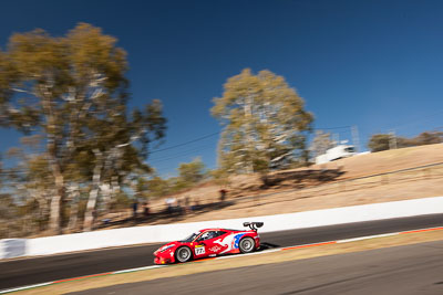 77;77;8-February-2014;AF-Corse;Australia;Bathurst;Bathurst-12-Hour;Ferrari-458-Italia-GT3;Marco-Cioci;Michele-Rugolo;NSW;New-South-Wales;Steve-Wyatt;auto;endurance;motorsport;racing;sky;wide-angle