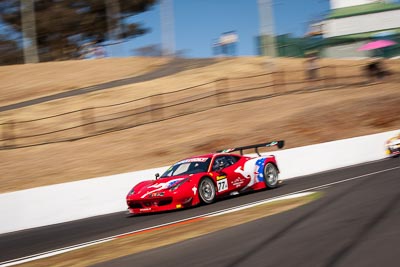 77;77;8-February-2014;AF-Corse;Australia;Bathurst;Bathurst-12-Hour;Ferrari-458-Italia-GT3;Marco-Cioci;Michele-Rugolo;NSW;New-South-Wales;Steve-Wyatt;auto;endurance;motorsport;racing;telephoto